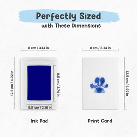 Forever Fun Times No-Touch Pet Paw Print Kit | Get Perfect Dog and Cat Prints Without a Drop of Ink on Your Pet | Fast and Easy Non-Toxic Ink Pad for Pets (1 Pad, Black)