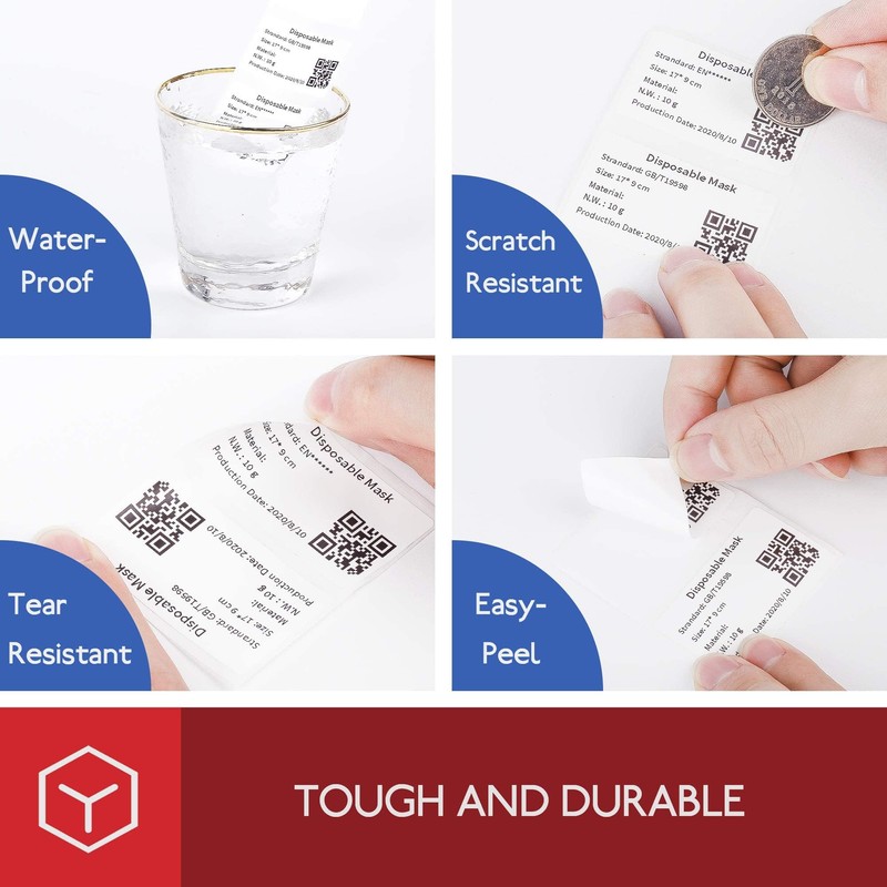 4030 Clear 3 Roll Labels