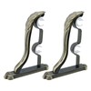 Tsnamay 2Pcs Double Curtain Rod Brackets Holders,1 Inch Retro Wall
