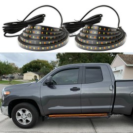JMTBNO 2Pcs 60" Running Board LED Light Side Step Strip Signal For Toyota Tundra Tacoma