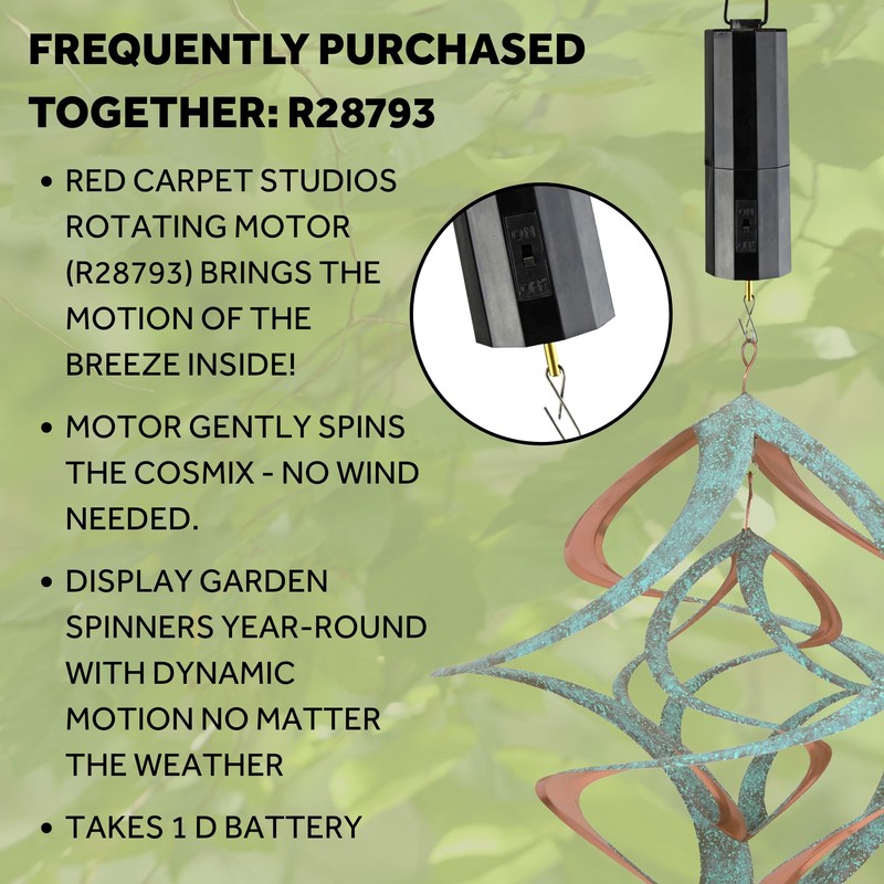 Red Carpet Studios Deluxe Double Helix Cosmix Wind Spinner, 14-Inch,