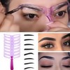 Reusable Eyebrow Stencil Kit with 8 Different Shapes Eyebrow Templates,