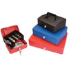 Helix 8 inch Cash Box with Removable Coin Tray -