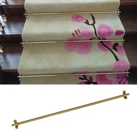 HIYOUGO 31" Stair Rods, Oval Finial Runner Rods for Fixed Stair Carpet
