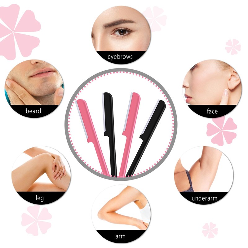 10 Pieces Eyebrow Razor for Women Facial Shaver Razor Brow