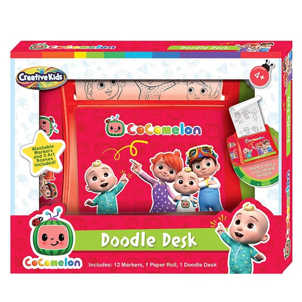 OnlineStreet Educational Toy Sets with Multicoloured Pens, Dough Cans, Water Mats, Mosaic Sheets, Markers and Much More - Colouring, Moulding, Decorating Games/Gifts for 3+ Years Kids (Doodle Desk)