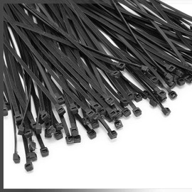 Pack of 100 small cable ties (Black) approx 100mm