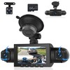 360° 4 Channel Dash Cam Car, 4 Camera FHD 1080P