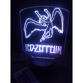 Led Zeppelin Led Neon Light Sign Garage  Game Room Color Changing W/remote