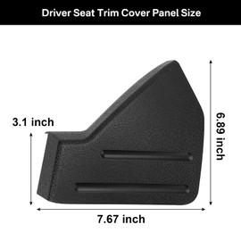 TKMD Driver Seat Trim Cover Panel Fits for 2009-2014 Ford F-150 #9L3Z-1661693-CA Black
