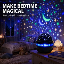 USB Star Moon Projector Light 5V LED Rotating Night Light for Bedroom Party Decor