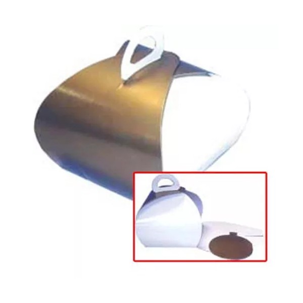Mod-Pac 2-Tone Small Take Out Tulip Bakery Box 4.562" L