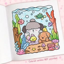  Cozy Cuties: Coloring Book for Adults and Kids (Cozy Spaces Coloring)