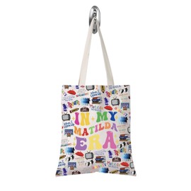 TSOTMO Television Gift Comedy Tragedy Mask Theatre Drama Actress in My Matilda Era Bag Musical Lover Gift (Matilda Era Tote CA)
