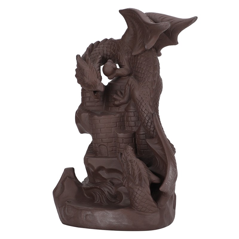 Backflow Incense Burners Dragon Shape Purple Sand Waterfall Burners Home