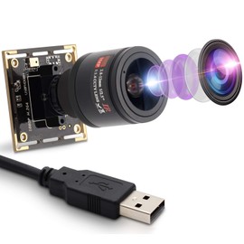 Hotpet 2.8-12mm Varifocal Lens 2MP Webcam 1080P USB Camera Modul HD Webcamera 0.01Lux Low Illumination Mini Camera with H.264 Format OTG Camera