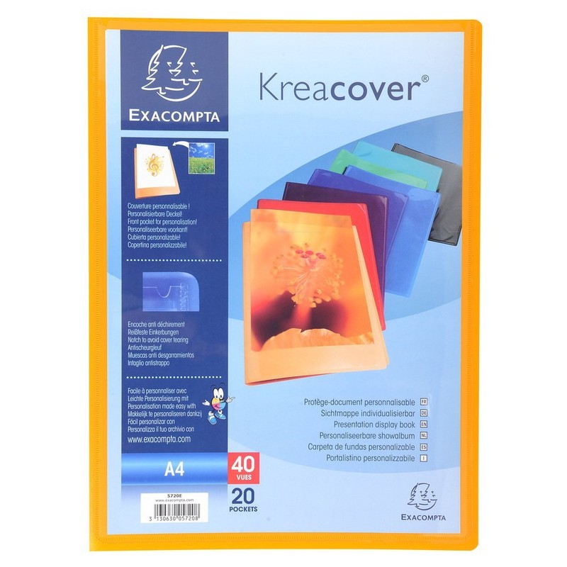 Exacompta - Ref 5720E - Kreacover Collection - Semi-Rigid Opaque