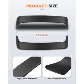 FINDAUTO ABS Car Spoiler Wing Body Kit Type-R Style Fit for 1994-2001 for Acura Integra Hatchback Matte Black Trunk Lip Spoiler