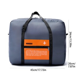 Foldable Travel Bag, Extra Large Storage Duffle Bag, Carry-on Large Cabin Bag, Luggage Bag, Overnight Bag for Men Women, Suit Gym, Camping or Business Trip