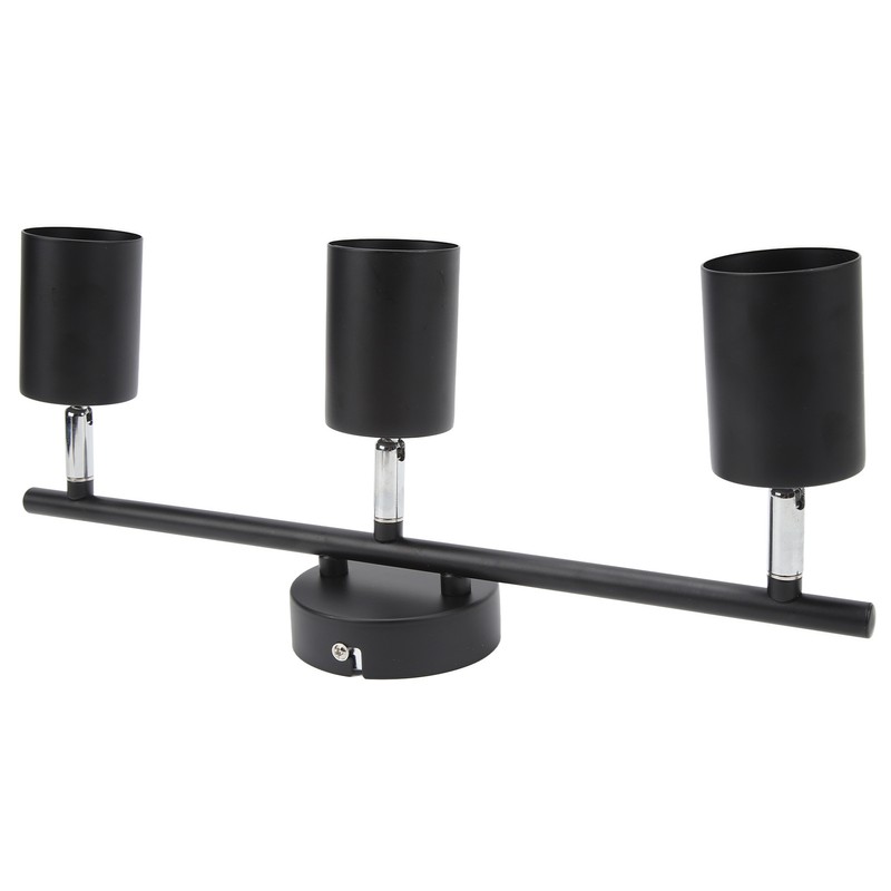 LED Track Light Kit 3 Heads 15.9in Arm 90 Degrees