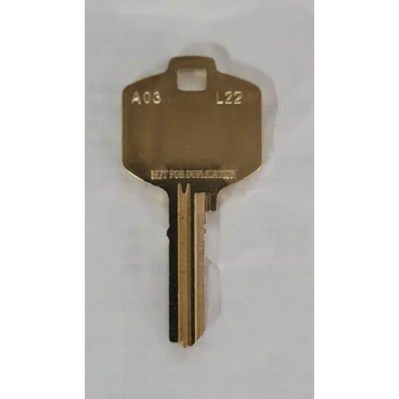 Kaba Peaks High Security A03 - L22 - Blank Key