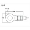 TRUSCO T-R2-6 Bare Crimp Terminals Round Φ2.5 in (6.4 mm)