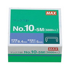 Max Stapler Needles Small Size 10 Series 100 Pcs Threaded x 50 Pack No. 10-5 m 1 Set (10 Box) x 2 Set