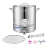 VEVOR Brew Kettle 5 Gal, Brewing Pot Stainless Steel, Brew