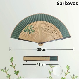 Sarkovos Fan, Men's, Stylish, High-End Fan, Gift, Father's Day, Fireworks Display, Overseas Souvenir, Yukata, Kimono, Japanese Accessories, Summer Festivals, Kabuki Accessories, Heat Protection