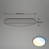 BRILONER - LED Ceiling Light with Remote Control, Warm White