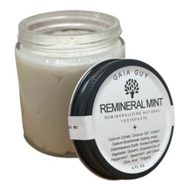 REMineral Mint | Remineralizing Natural Toothpaste | Freshens Breath & Strengthens Tooth Enamel | Vegan | Fluoride Free Toothpaste