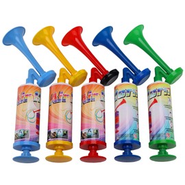 FARBIN Mini Air Horn Hand Pumps Kids Noisemakers Toys Gift, Loud Noise Maker Non-Toxic Party Horns for Children, Hand-held Air Horn for Sporting Events Contest and Parties (Mini handheld horn 5pcs)