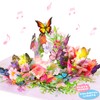 FITMITE Pop up Birthday Card with Lights Music, 3D Butterfly