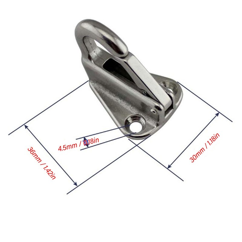 Cocoarm Heavy Duty Fender Hanger with Spring Buckle, 316 Stainless