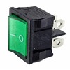 Rocker Switch Green Rocker 4 Pin 6A 250VAC Device Switch,