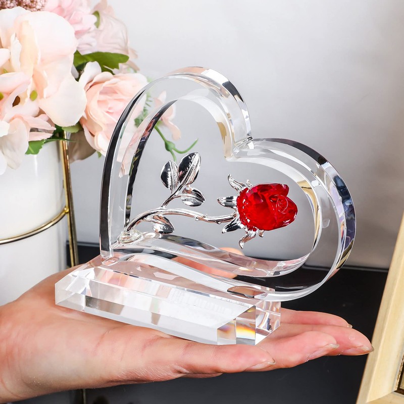 Birthday Gift, Mother, Wife, Girlfriend, Popular [Genuine] K9 Crystal, Heart-shaped
