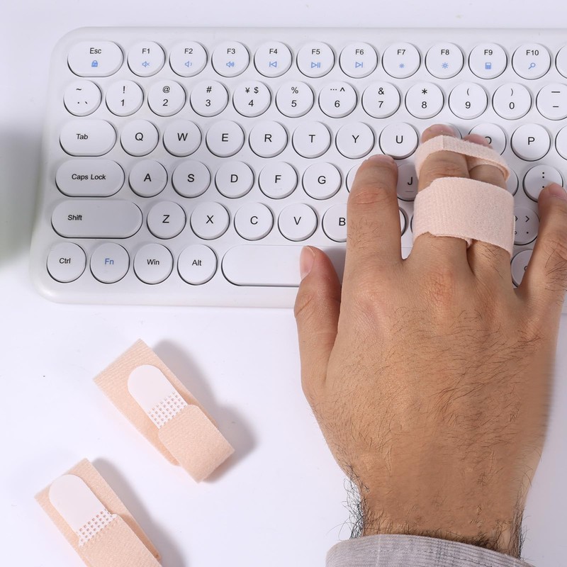 BOXOB 10pcs Buddy Straps for Fingers, Reusable Finger Buddy Splints