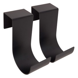 MIDE Products Aluminum Slip-on Fence Hooks, Fits 1-1/4 Inch to 1-5/8 Inch Thick Fences, 6" Long, Black