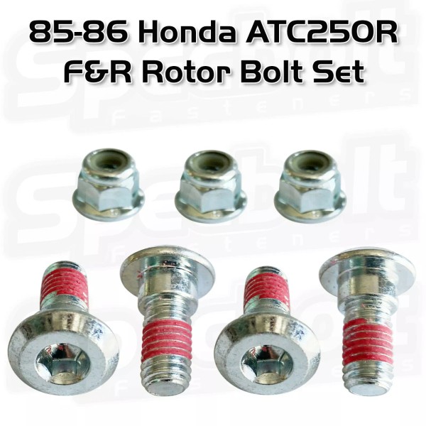 SPECBOLT 7pc ROTOR BOLT KIT ATC250R ATC 250R HONDA BRAKE
