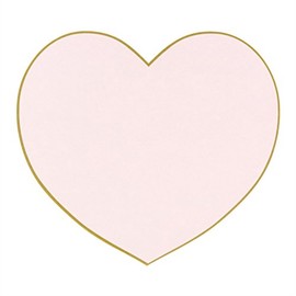 Midori Colored Paper Die Cut Heart Pink 33130006