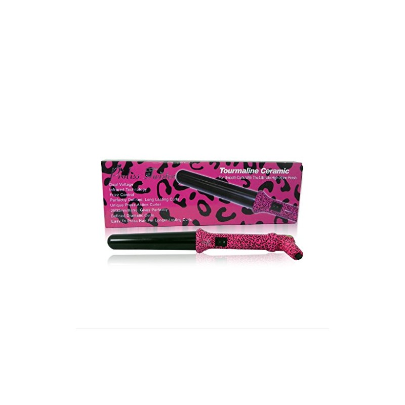 Proliss Curling Wand, Hot Pink Leopard, 1 Pound