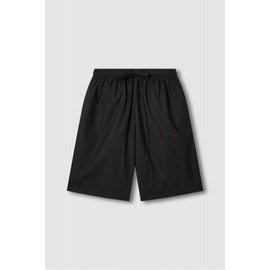 JAJU [JAJU] Unisex 60s Cotton 5-part Lounge Pants [S~XXL]_Black