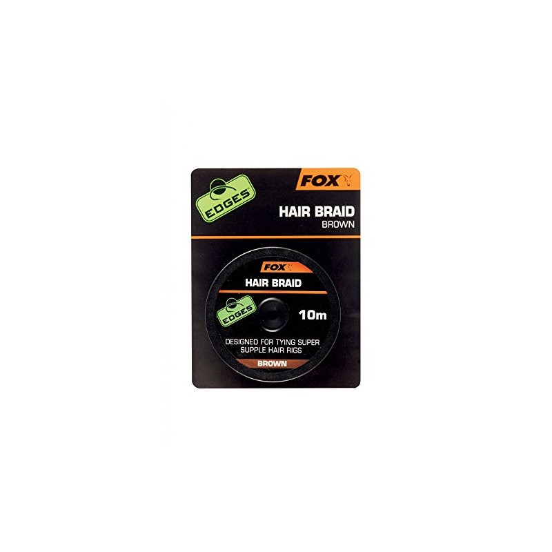 Fox Edges Brown Hair Braid For Carp Fishing 10m