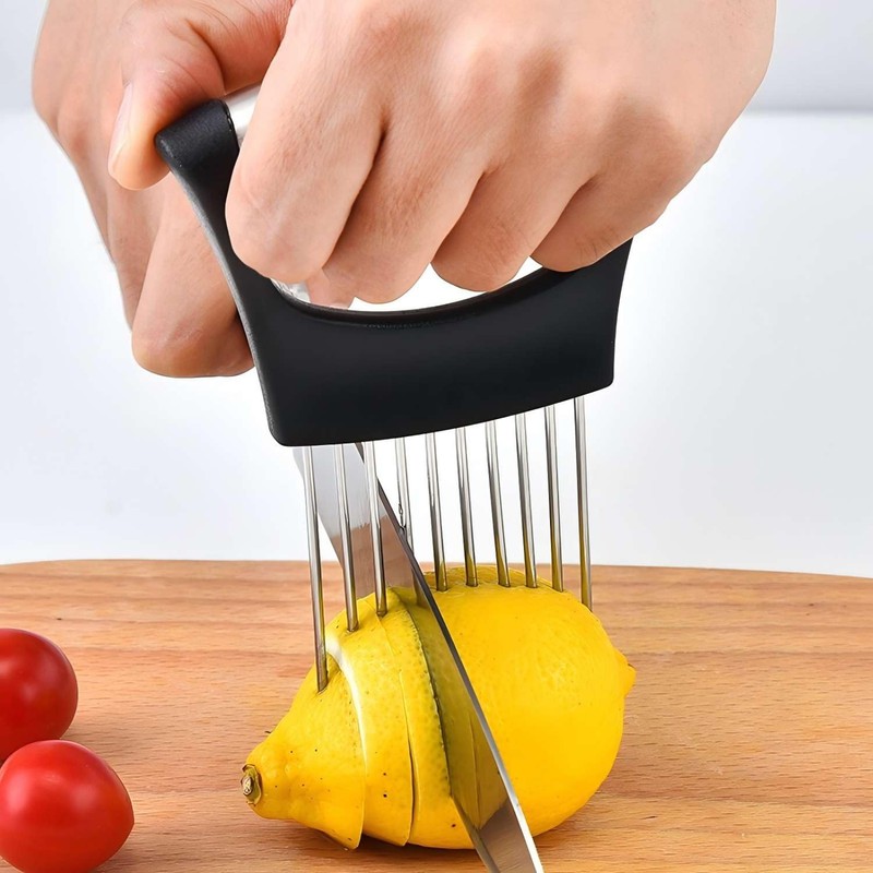 Tabanzhe Onion Slicer Holder Set Stainless Steel Fruit and Vegetable