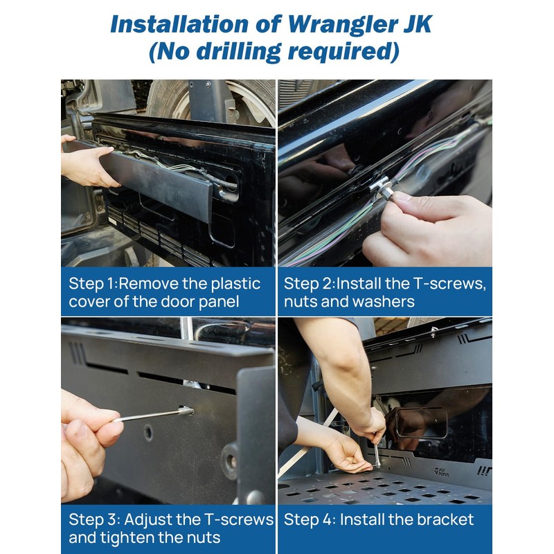 JOYTUTUS Tailgate Table Organizer for Wrangler JL & JLU Wrangler