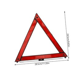 NOLITOY 3pcs Reflective Road Emergency Triangle Portable Safety Warning Sign for Car Compact Foldable Reflector for Highway Use Reliable Visibility Low Light Essential Tool for Traffic
