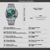 Men's Watch Automatic Winding Mechanical Movement Multi-Function Dial Design, Week