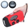 QQT088 ABS Solar Energy Emergency Multifunction Hand Crank Radio Support