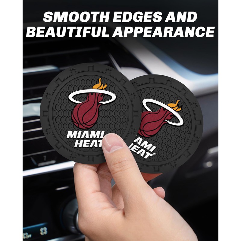 Heat Car Cup Holder Coasters,Miami Heat Car Cup Coasters for