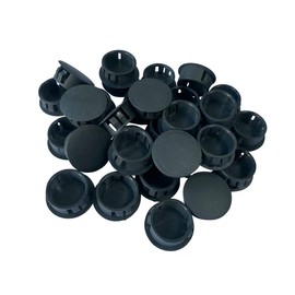 LGEGE 50PCS 3/4" & 19mm Hole Plugs - Plastic Flush Type, Home Furniture Fastener, Black